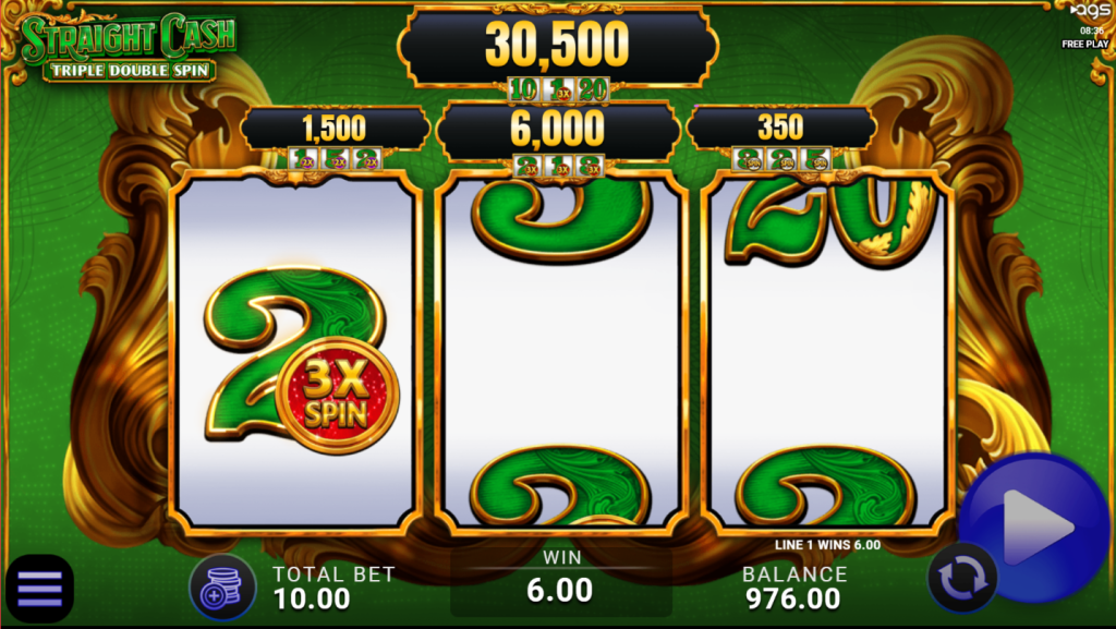 Straight Cash Triple Double Spin Respin