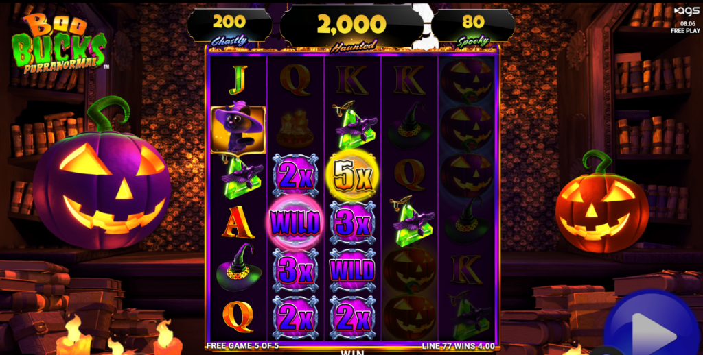 Boo Bucks Purranormal Orange Bonus Wilds
