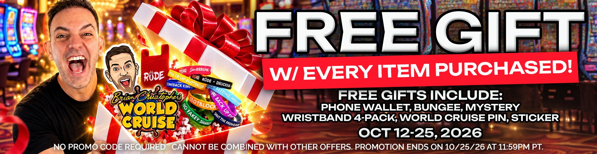 Free Gift with Every Item Purchased! Promotion ends on 10/25/26 at 11:59pm PT.
